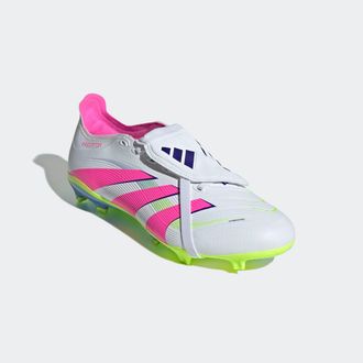 adidas Fussballschuh ADIDAS PERFORMANCE PREDATOR LEAGUE FOLD-OVER TONGUE FG/MG, Damen, Gr. 46, weiss (cloud wei&szlig;, lucid pink, lucid lemon), Synthetik, Schuhe