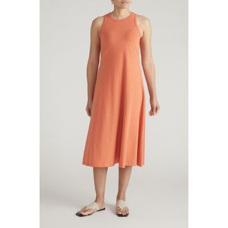 Universal Standard Sardinia Cotton Tank Dress in Italian Orange at Nordstrom, Size X-Large