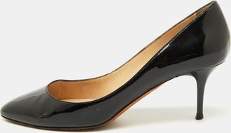 Jimmy Choo London Black Patent Leather Pumps