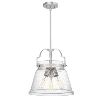 Netlighting Quoizel Wimberley Dome Pendant Ceiling Light Polished Chrome in Grey