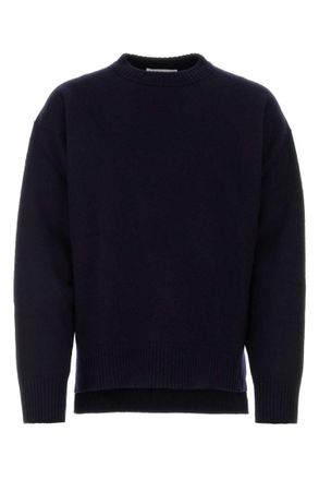 Jil Sander Dark Blue Wool Oversize Sweater