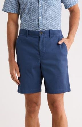 Original Penguin 8-Inch Dobby Stretch Cotton Shorts in Sargasso Sea at Nordstrom Rack, Size 34