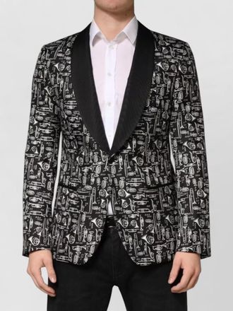 Dolce & Gabbana silk single breasted blazer
