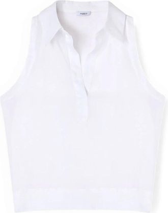 Motivi Blouses - Dames - Tops zonder mouwen - Wit - L - Tops
