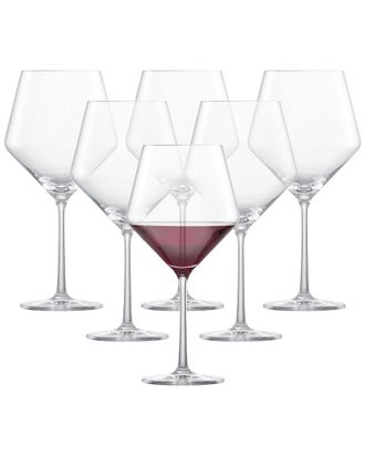 Schott Zwiesel Glass Pure Tritan Crystal Burgundy Wine Glasses (Set Of 6)