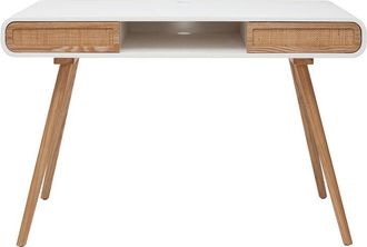 Miliboo Miliboo - Escritorio con puertas correderas y rejilla L120 cm olympe