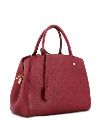 Louis Vuitton Montaigne Handbag Monogram Empreinte Leather MM satchel - Viola