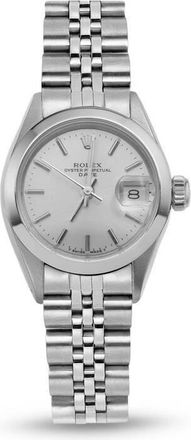 Rolex Pre-owned Rolex Date Automatic Chronometer Silver Dial Ladies Watch 69160 SSJ