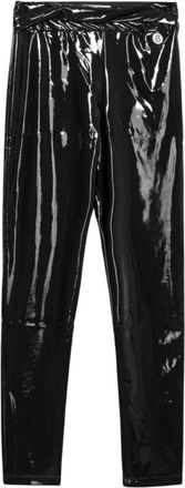 Ga&euml;lle Paris Vinylbroek- - Dames - Slim Fit Broeken - Zwart - S - Polyester - Broeken