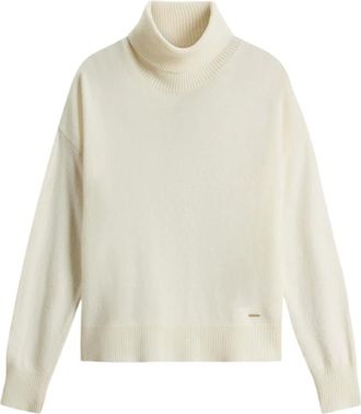 Woolrich Turtleneck Cashmere Jumper White
