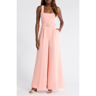 Reiss Dia Piping Detail Jumpsuit in Pink at Nordstrom, Size 12 Us