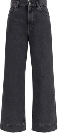 Chlo&eacute; Zwarte Katoenen Hoge Taille Jeans