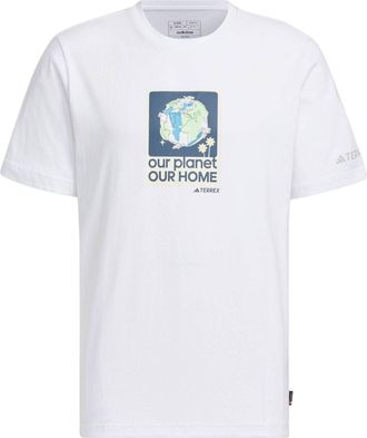 adidas Polygiene T-Shirt Asia Sizing White Teal IW7644