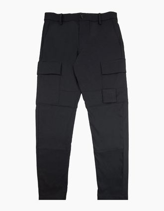 C.P. Company Mens Cp Company The Metropolis Series Technical Panama Ergonomic Cargo Pants Black 999 - Size: 46