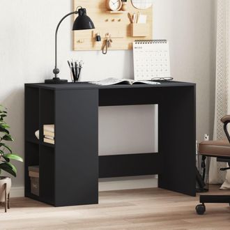 vidaXL Vidaxl - Escritorio De Madera De Ingenier&iacute;a Negro 102x50x75 Cm