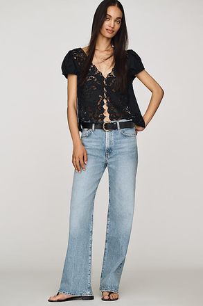 A Gold E Harper Mid-Rise Relaxed Jeans