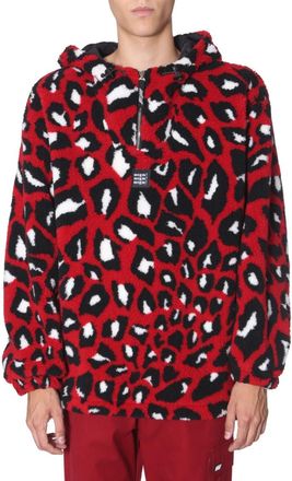 Msgm Red Shearling Jacket