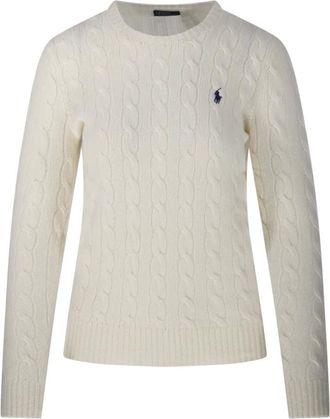 Ralph Lauren Truien & Vesten, Dames, Beige, M, Wol, Julianna Pullover met Lange Mouwen