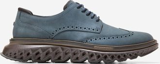 Cole Haan Mens 5.ZERØGRAND Wingtip Oxford Shoes - Blue Size 10.5