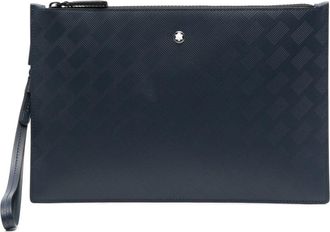 Montblanc Extreme 3.0 leather clutch bag - men - Calf Leather - OS - Blue