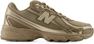 New Balance 740 Metallic-finish Mesh Sneakers