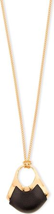 Khaite Lotus Small Pendant Necklace - Black - One Size