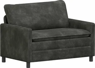 vidaXL Sof&aacute; Gris Antracita 126 X 81 X 87,5 Cm Poli&eacute;ster Vidaxl