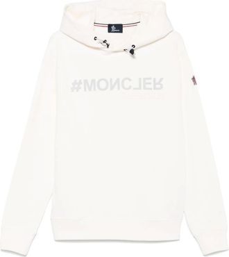Moncler Felpa con logo a specchio - Toni neutri