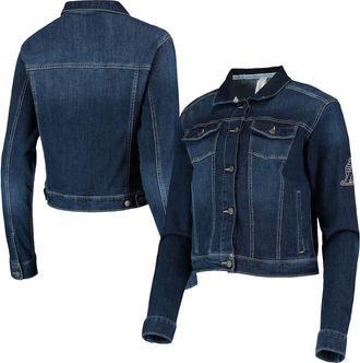 Lusso Womens Lusso Blue Los Angeles Lakers Georgie Swarovski Crystals Button-Up Denim Jacket at Nordstrom, Size X-Small