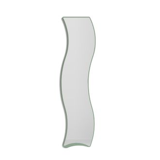 HERDASA Herdasa Espejo De Pared Curvas, 170x45, Colecci&oacute;n Looker, En Mdf Chapado En Haya Y Lacado. Verde