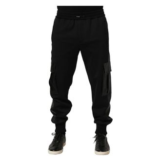 Dolce & Gabbana Jogger Cargo Trousers - male - Dolce & Gabbana - Sweatpants - Black - M - Trousers