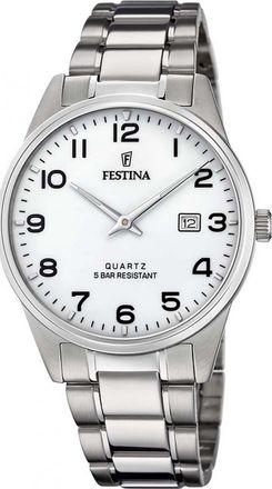 Festina F20511-1 Mens Classic Watch - Silver - One Size