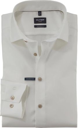 Olymp Olymp, Overhemden, Heren, Beige, XL, Katoen, Business Overhemd