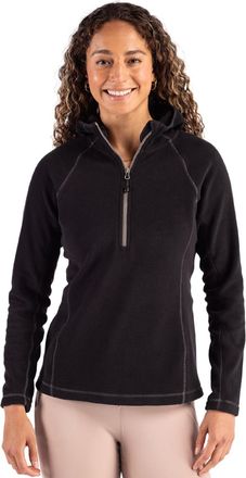 Clique Powder Recycled Fleece Womens Half Zip Hooded Pullover