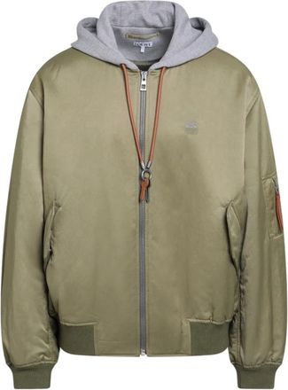 Loewe Technische Bomberjack - Heren - Bomber jackets - Groen - L - Leer - Jassen
