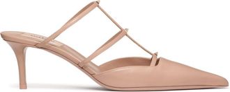Valentino Garavani 60mm Rockstud Wispy mules - women - CALFSKIN/CALFSKIN/CALFSKIN - 36.5 - Pink