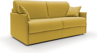 Divani.Store Divani.store - Evans Sof&aacute; Cama Convertible En Tela Impermeable 169 Cm (mat. 140x197) Amarillo