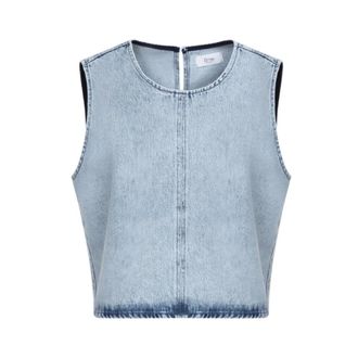 Âmè Tops, Dames, Blauw, M, Lucy Sleeveless Top