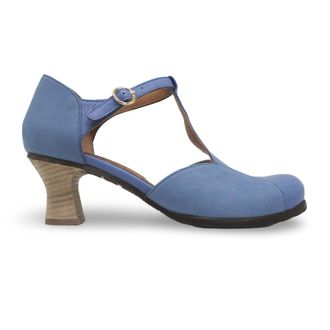 FLY London BEMI279FLY Mousse Leather Womens Heels Sandals - Blue - Size:UK 4