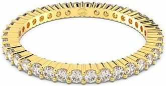 Swarovski Tijdloze Damen Ring Stijl - Dames - Ringen - Geel - ONE Size - Accessoires