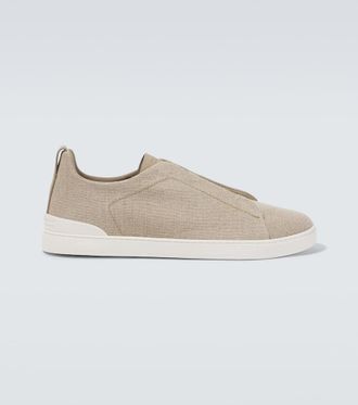 Ermenegildo Zegna Triple Stitch canvas sneakers