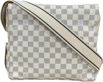 Louis Vuitton Pre-owned Damier Azur Shoulder Bag - Dames - Vintage Schoudertas - Wit - ONE Size - Vintage