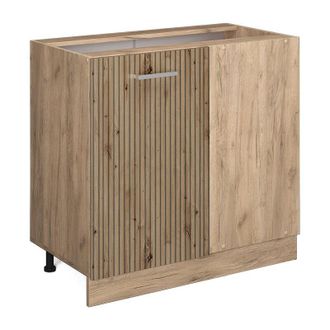 Vicco Armario De Esquina R-line, Roble Artesanal, 86 Cm, Et Roble