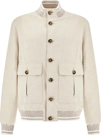 Paul & Shark 26412082 Bomberjack - Heren - Bomber jackets - Beige - L - Jassen