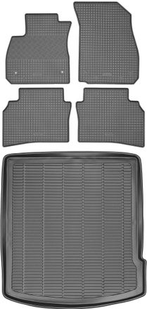 OEM Opel Insignia B Kombi A Partir De 2017 Set - Alfombrillas De Goma Para Coche + Alfombrilla Para Maletero
