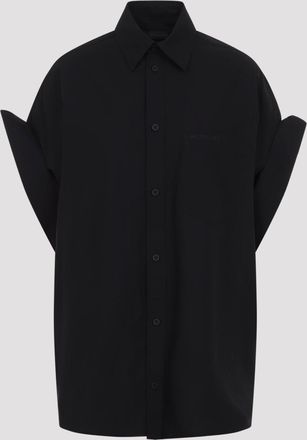 Balenciaga overhemd met ingestopte mouwen