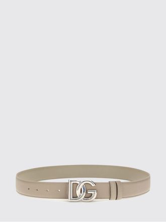 Dolce & Gabbana Reversible Calf Leather Belt with DG Monogram Buckle