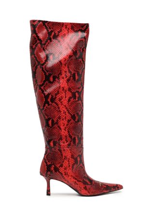 Alexander Wang Womens Viola 65 Slouch Boot In 600/ Red