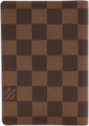 Louis Vuitton Pre-owned Vintage Damier Canvas Paspoorthoes - Dames - Vintage Accessoires - Bruin - ONE Size - Vintage