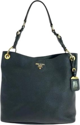 Prada Pre-owned Shoulder Bags, female, Black, Size: ONE SIZE Pre-owned Vintage Shoulder Bag